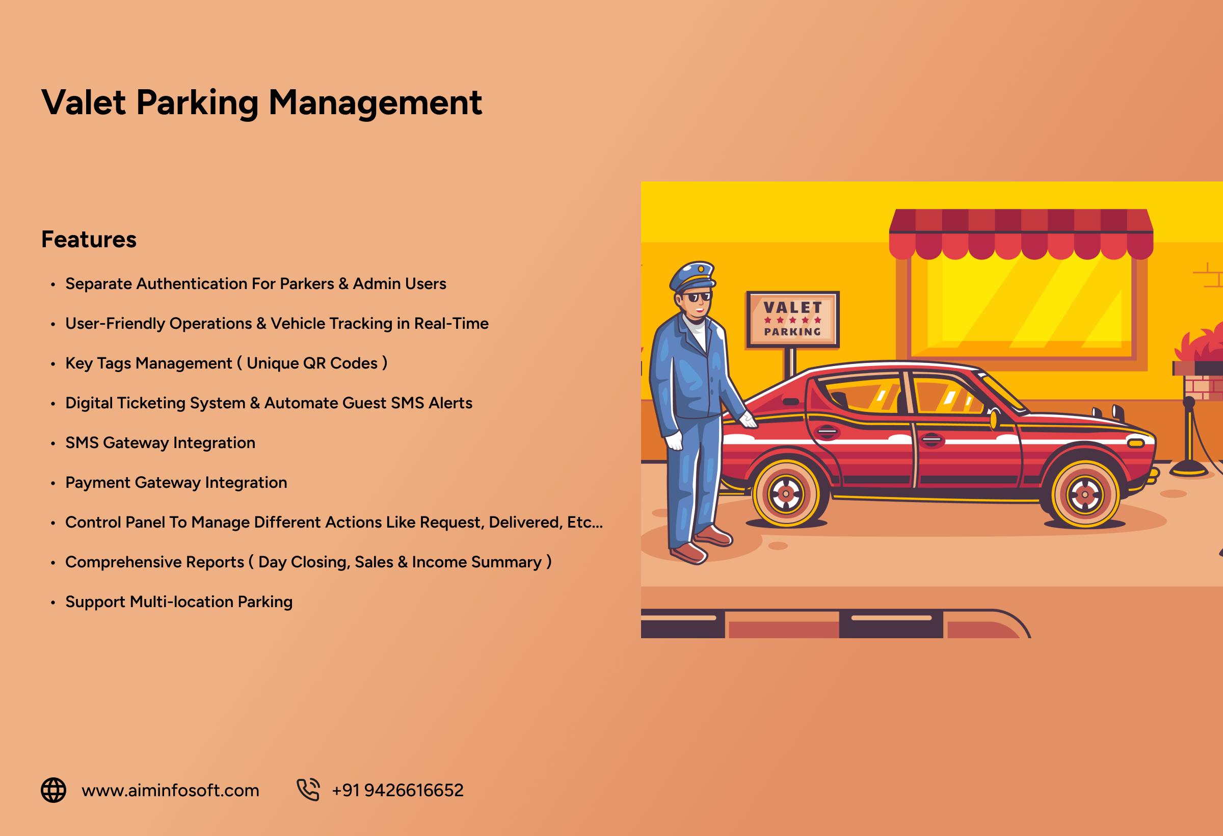 Valet Parking Management